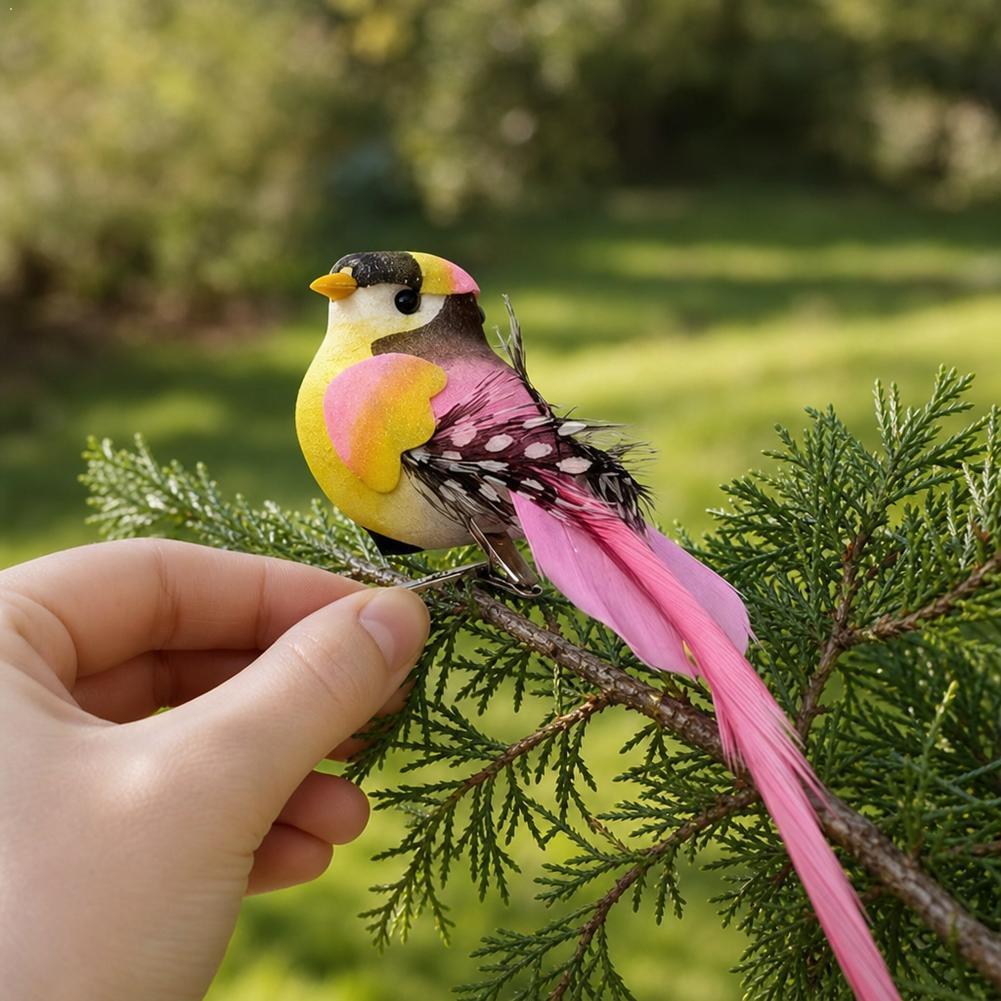 Bonsai Garden Ornaments - 6Pcs Artificial Bird Ornaments DIY Garden