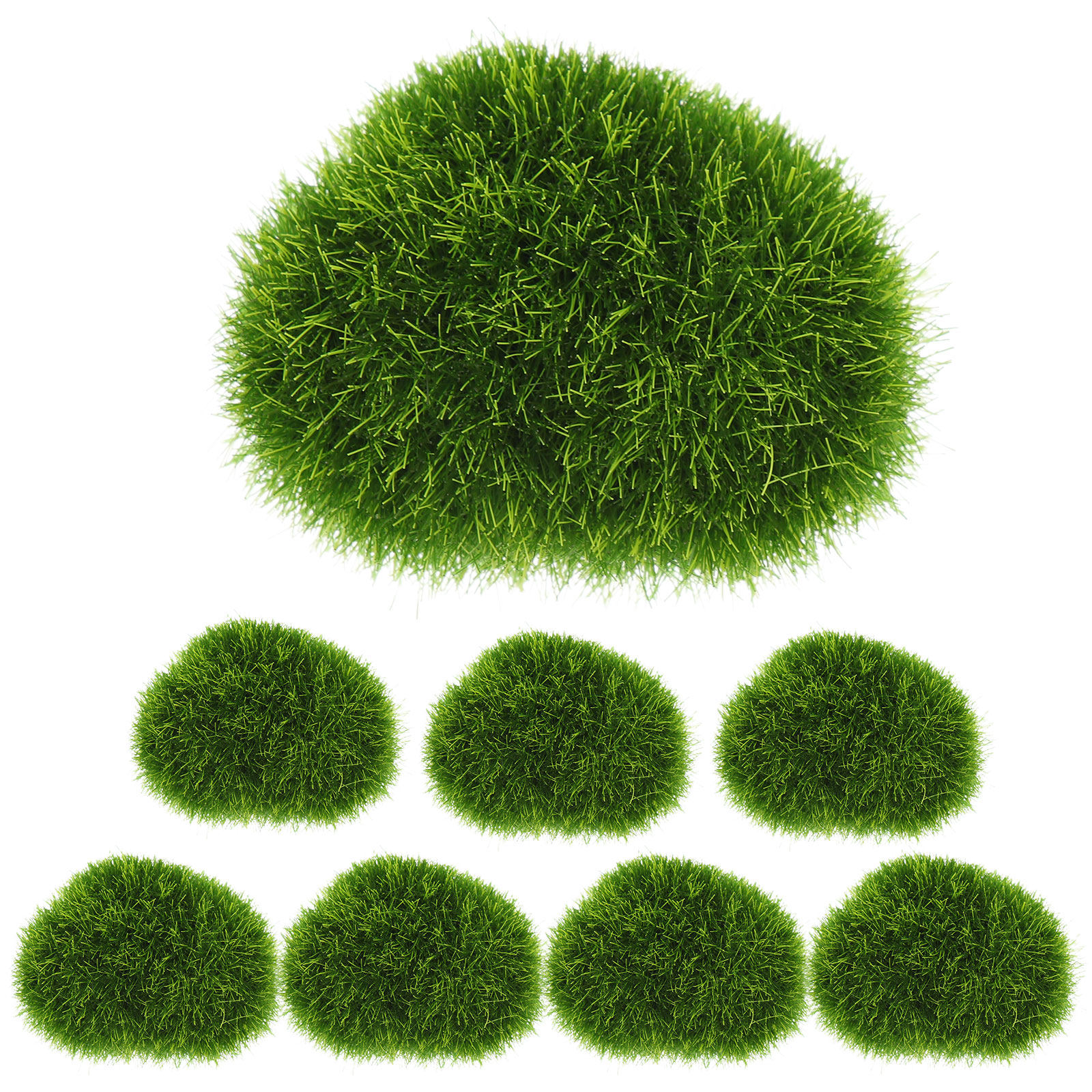 8Pcs Artificial Moss Stones Re - Bonsai Garden Wall recension och pris
