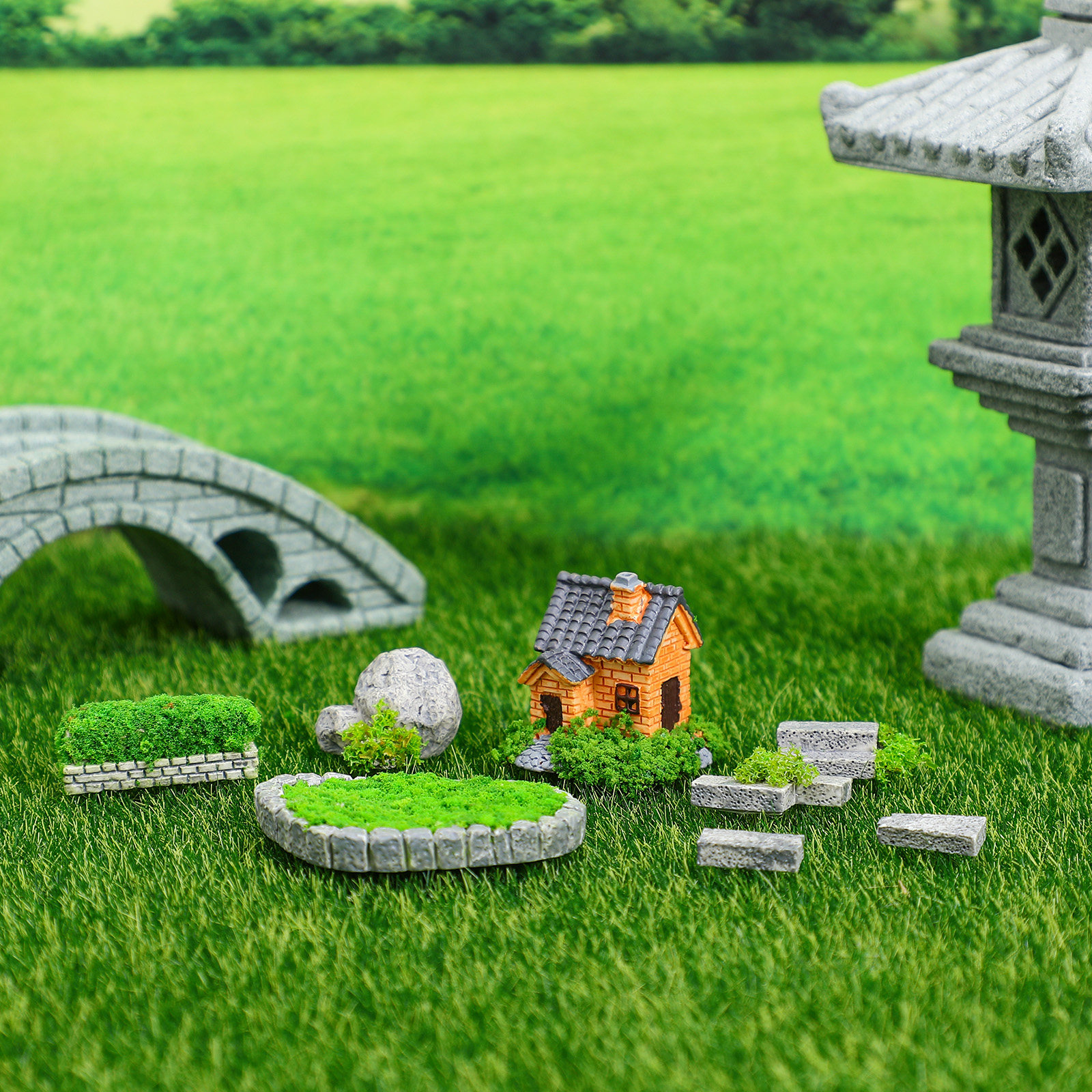 1Set Miniature Garden Decorati - Bonsai Garden Design recension och pris