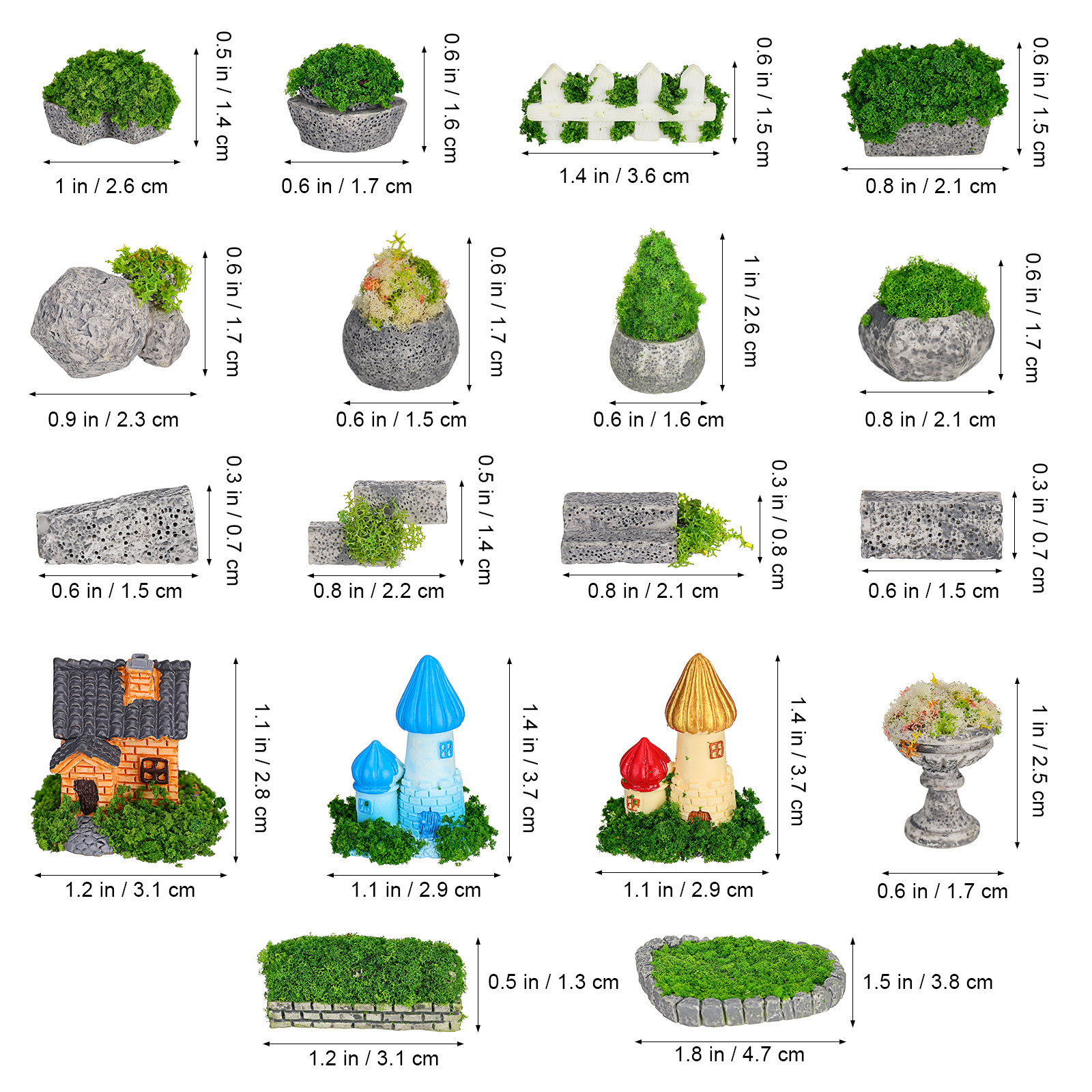 1Set Miniature Garden Decorati - Bonsai Garden Design recension och pris