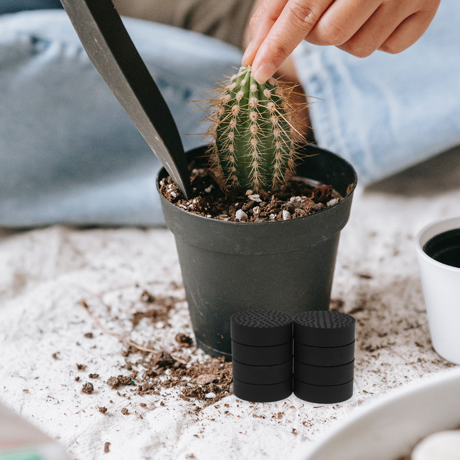 8Pcs Flowerpot Rubber Bottom P - Bonsai Garden Usa recension och pris