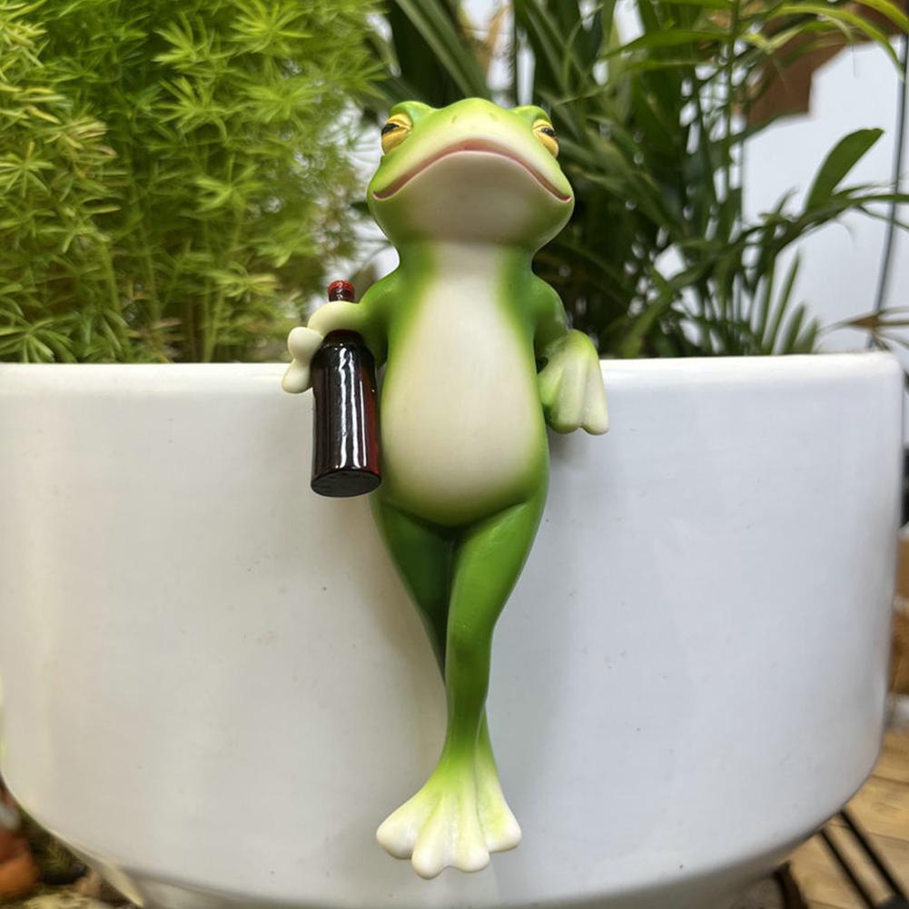 Funny Frog Hanging Ornament Re - Bonsai Garden Ornaments recension och pris