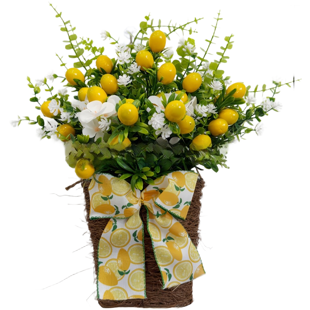 Artificial Lemon Hanging Baske - Bonsai Garden Wall recension och pris