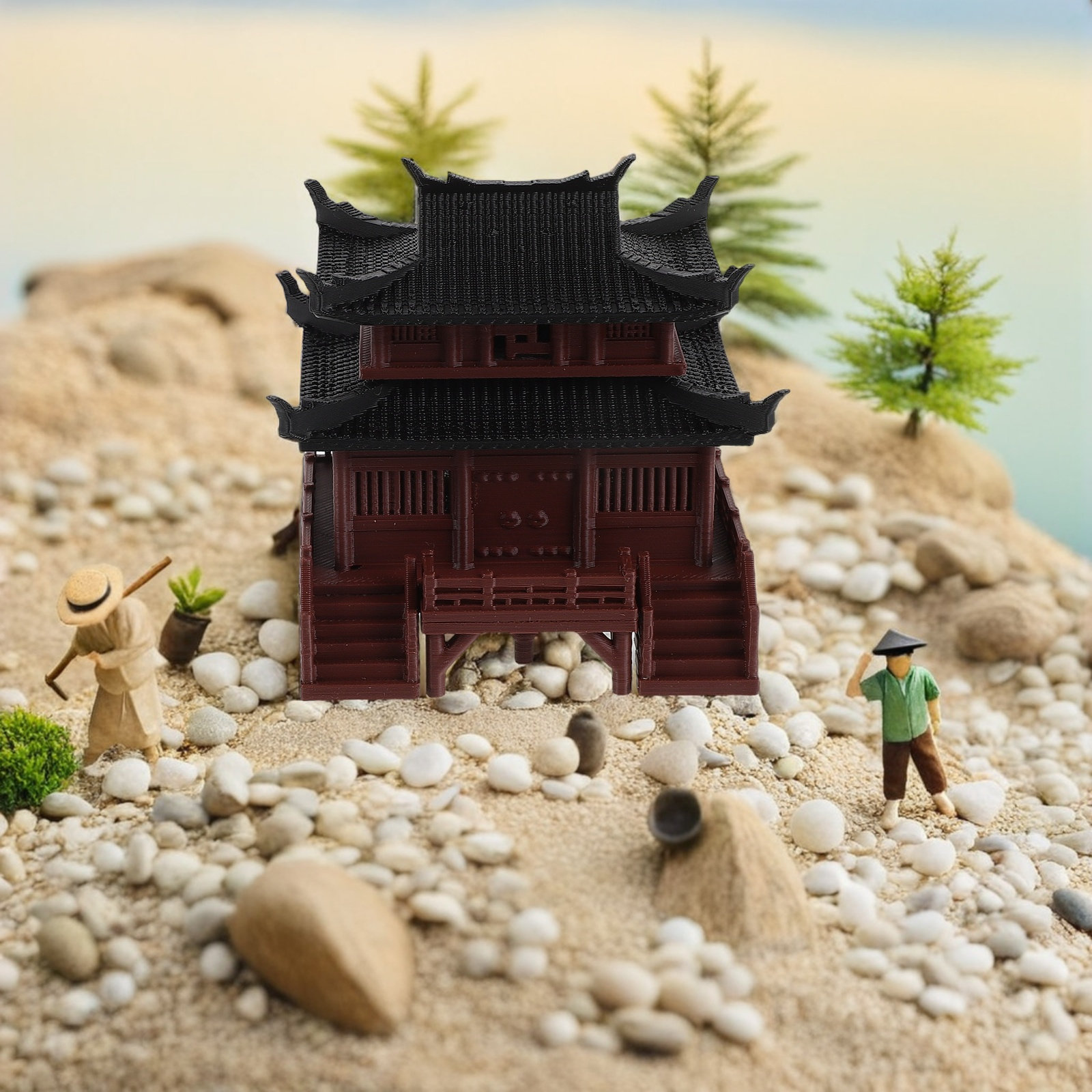 Mini Chinese Pavilion Light-Up - Up Bonsai Garden recension och pris