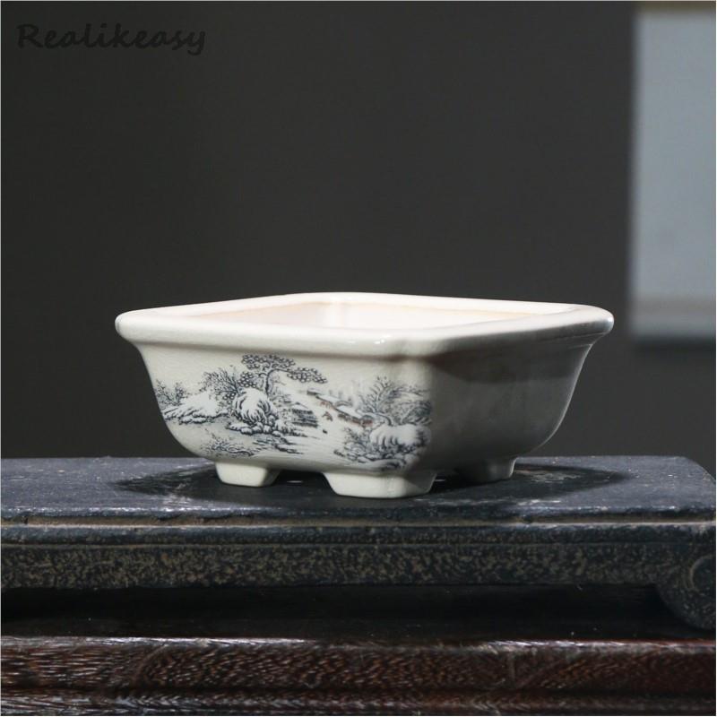 6Size Purple Sand Flower Pot C - Mini Bonsai Zen Garden recension och pris