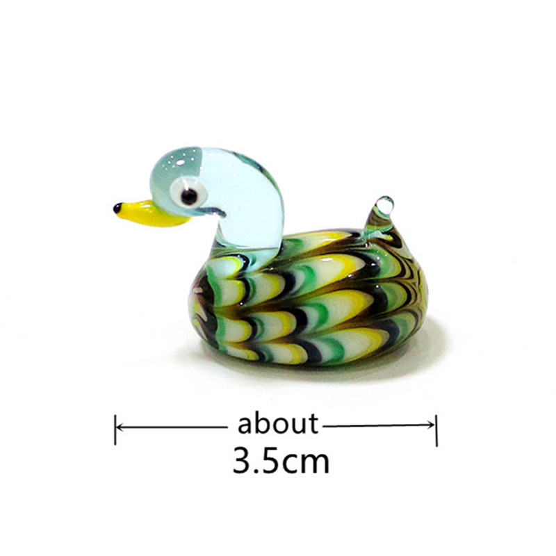 Handmade Mini Glass Duck Figur - Bonsai Garden Gift recension och pris
