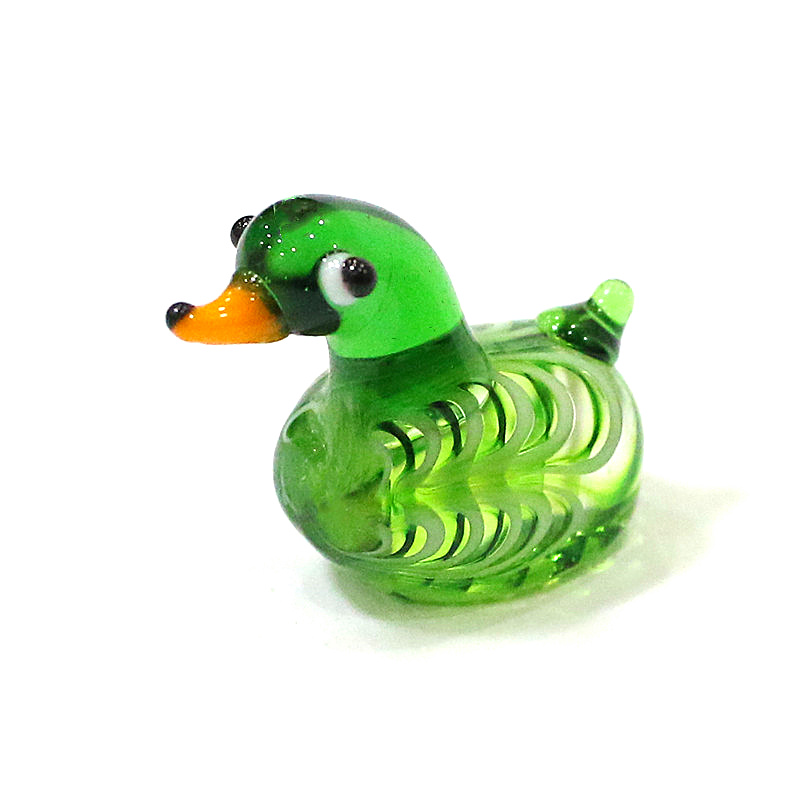Handmade Mini Glass Duck Figur - Bonsai Garden Gift recension och pris