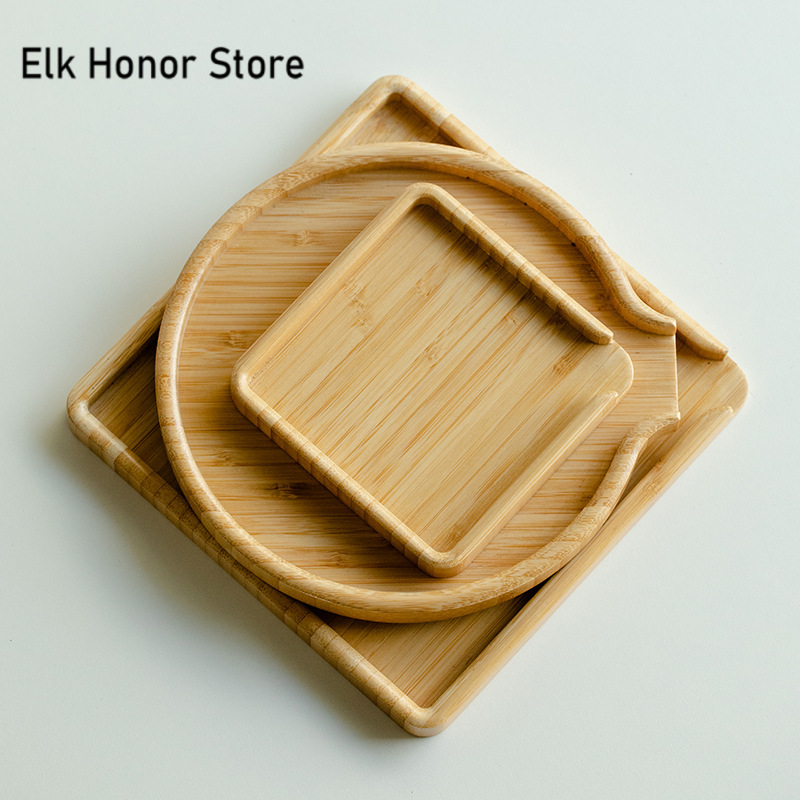 Chinese Bamboo Food Tray Puer  - Bonsai Garden For Home recension och pris