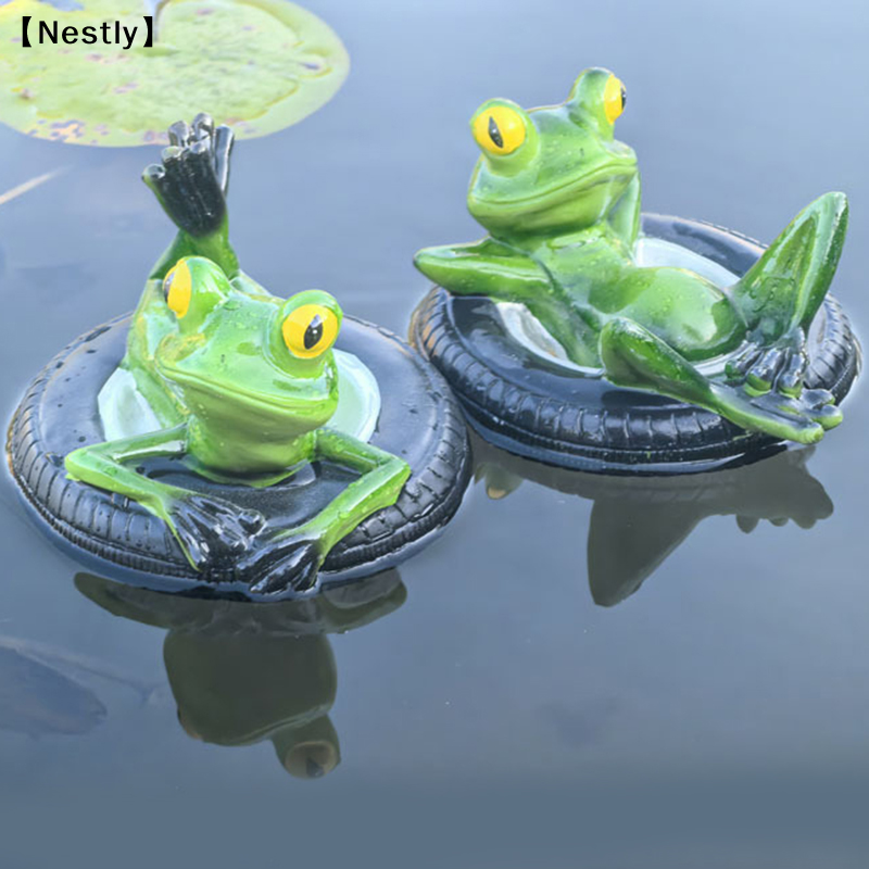 Floating Frogs For Ponds, Cute - Bonsai Garden Ornaments recension och pris