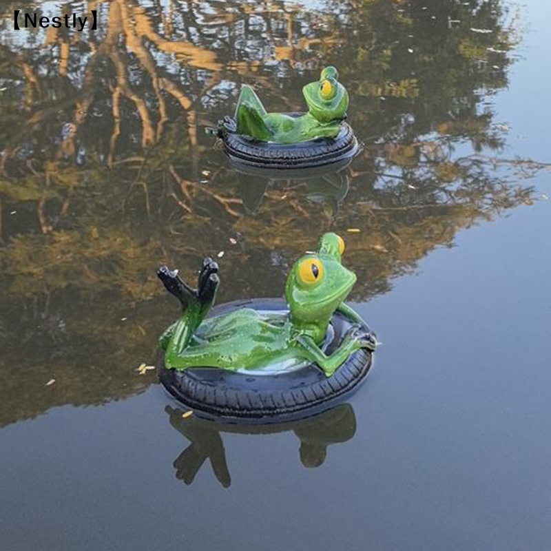 Floating Frogs For Ponds, Cute - Bonsai Garden Ornaments recension och pris