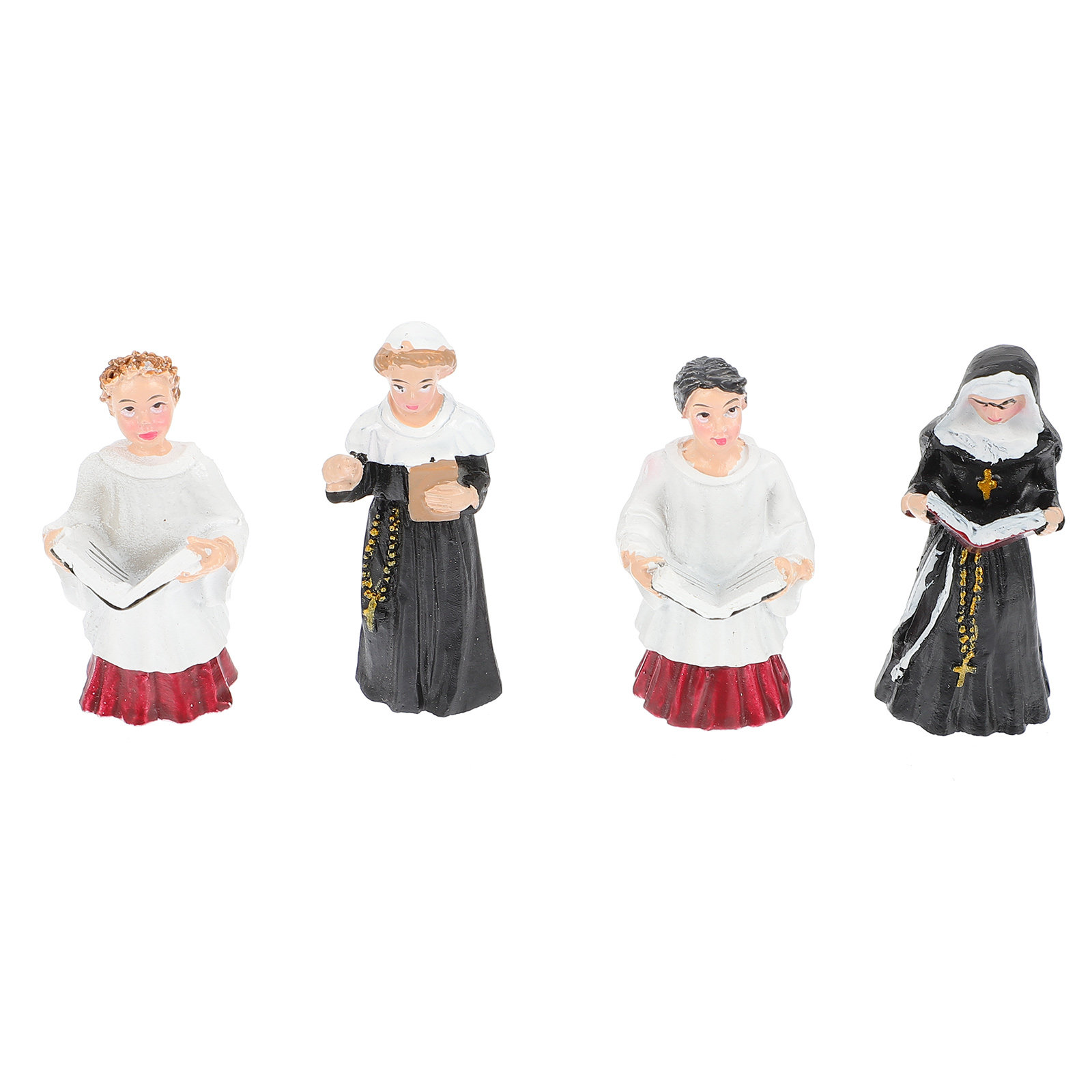 4Pcs Resin Nun Statues Creativ - Bonsai Garden Ornaments recension och pris