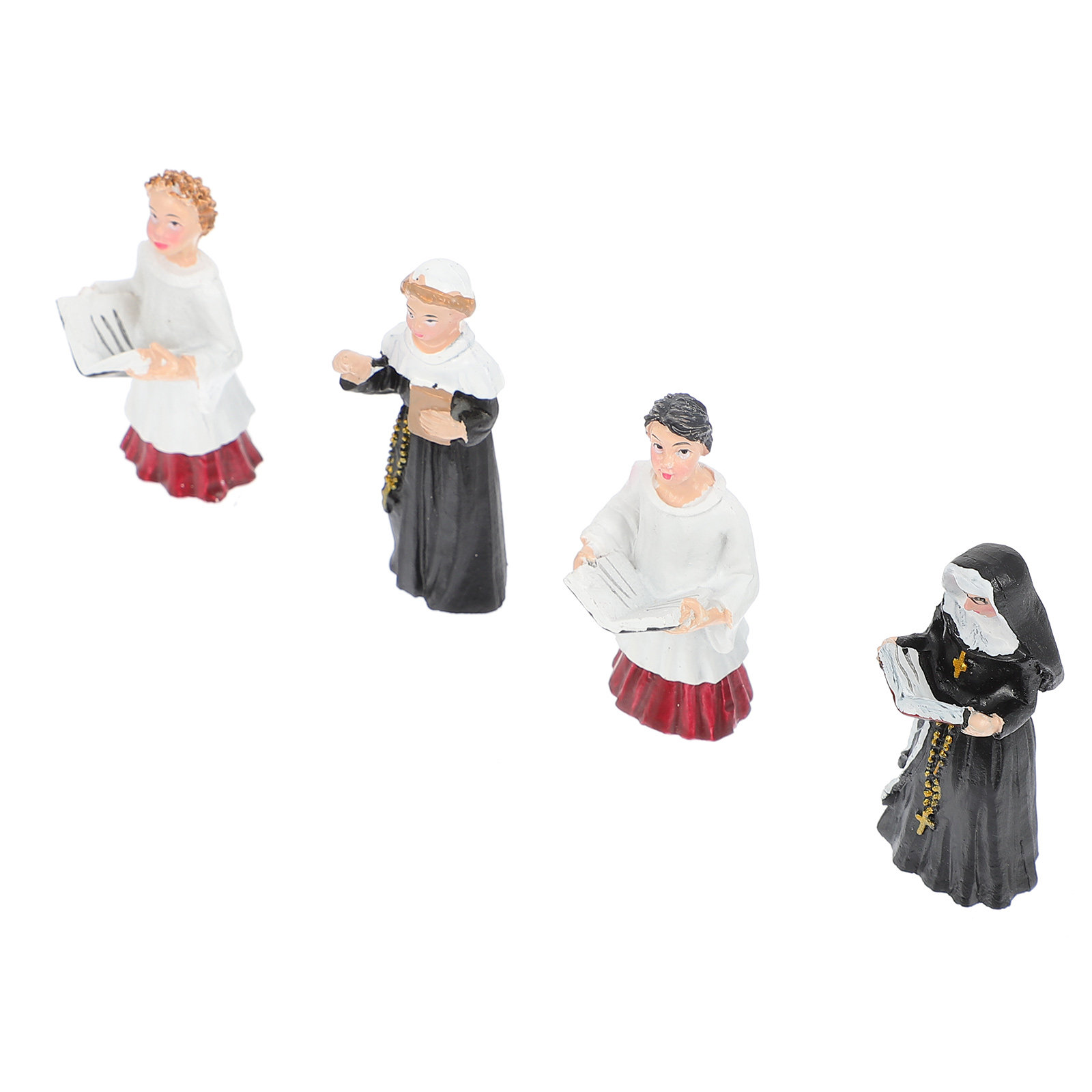 4Pcs Resin Nun Statues Creativ - Bonsai Garden Ornaments recension och pris