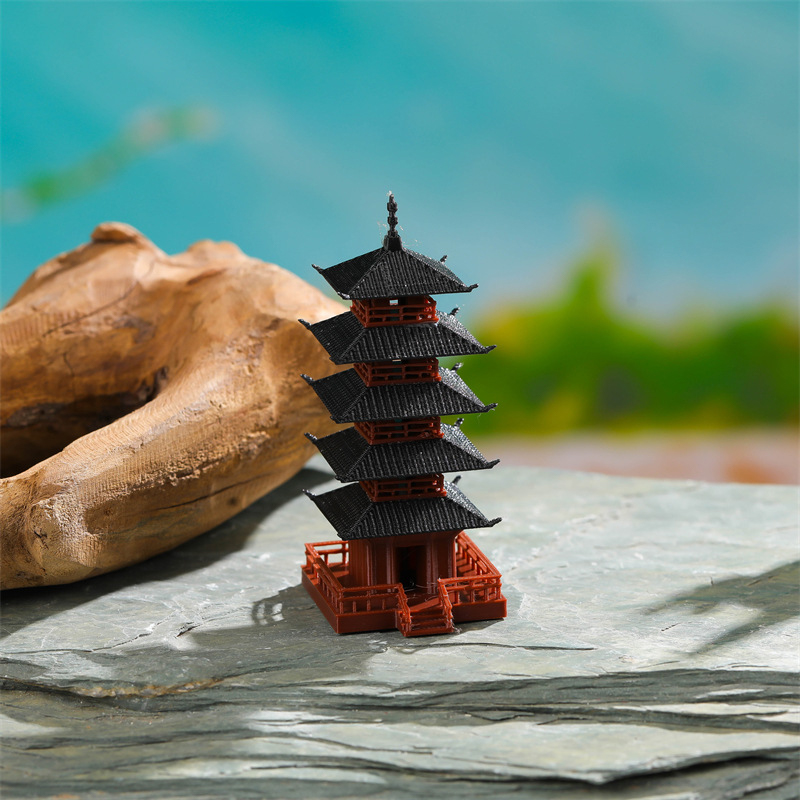 Mini Pagoda Statue Chinese Anc - Mini Bonsai Zen Garden recension och pris
