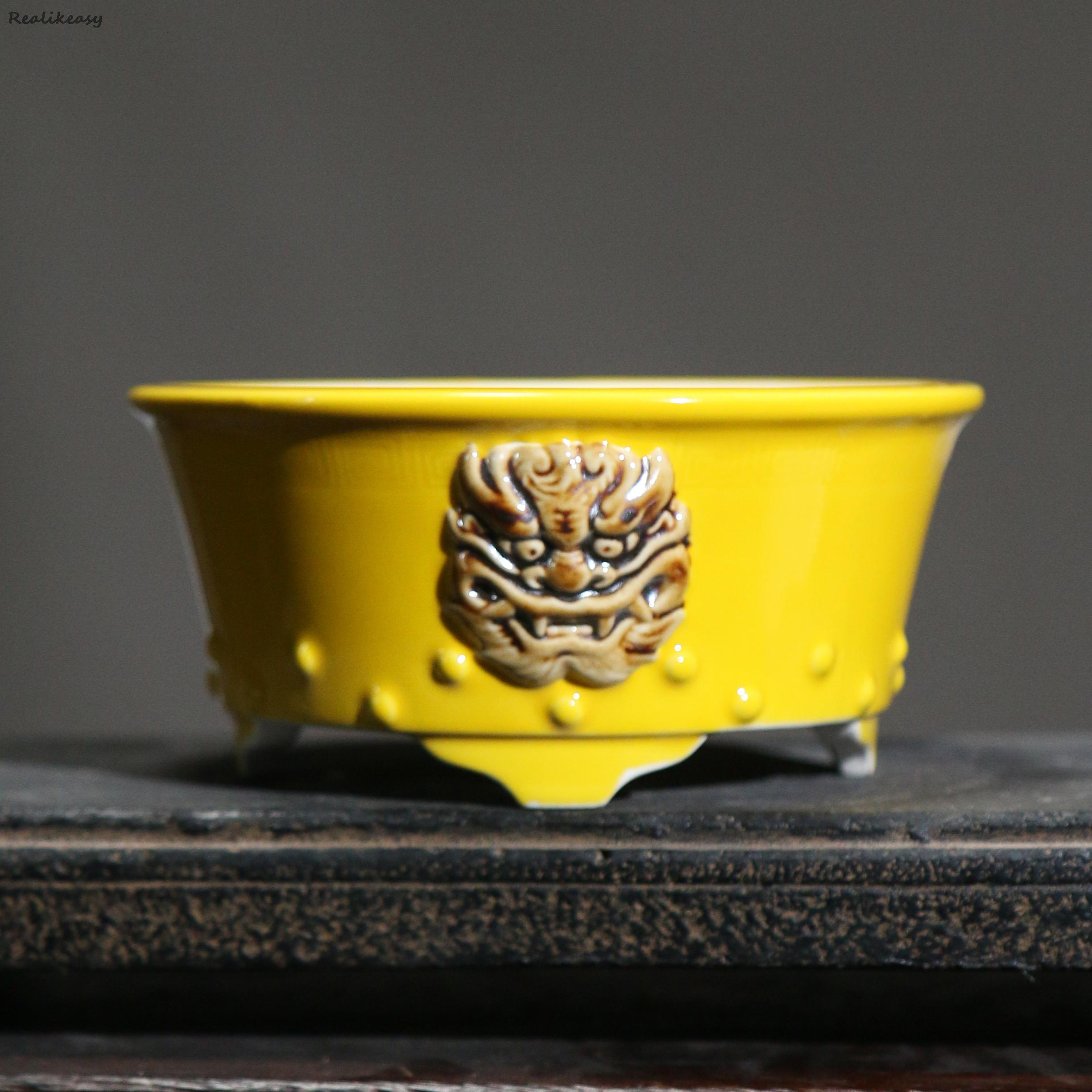 Purple Clay Flower Pot Ceramic - Mini Bonsai Zen Garden recension och pris