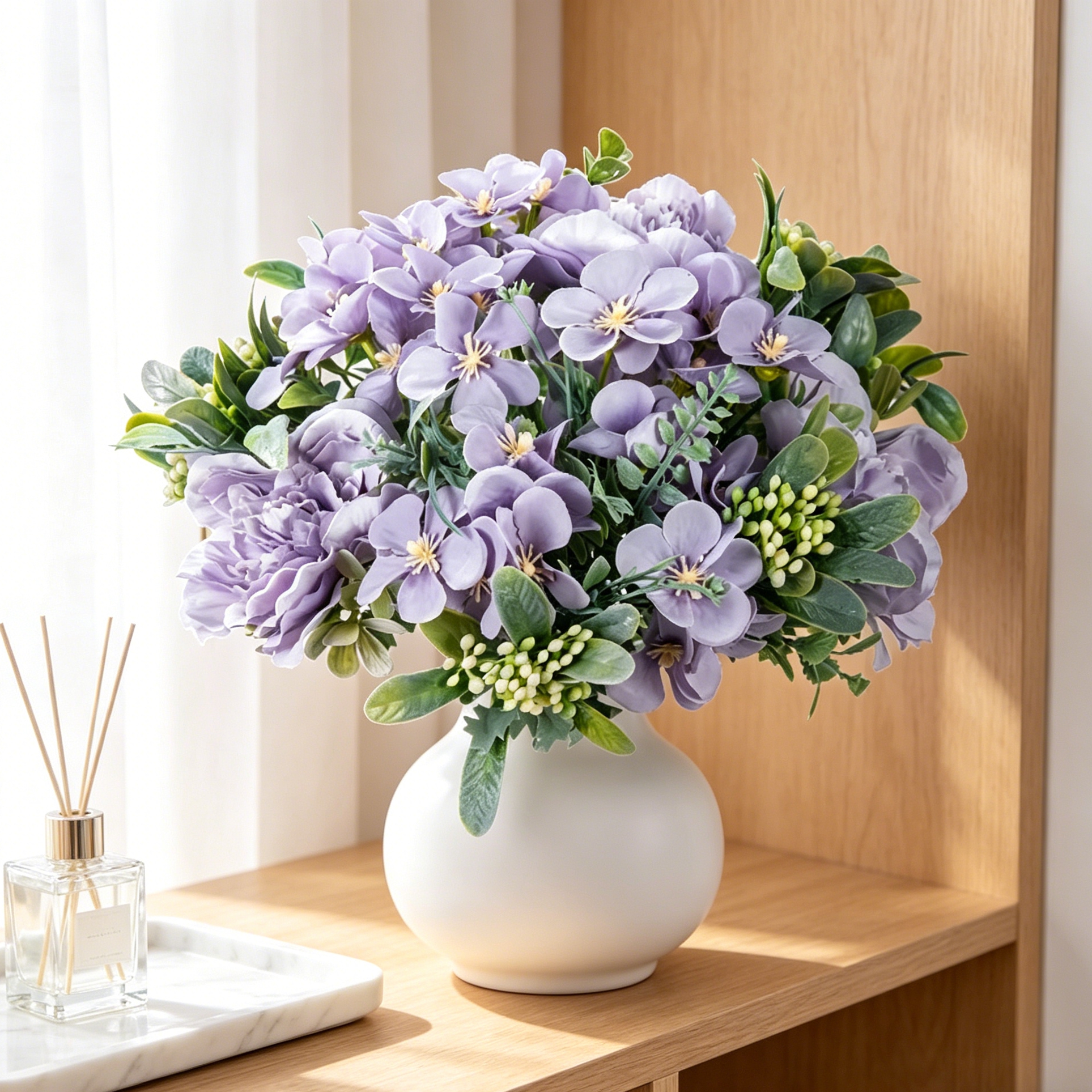 Artificial Flower Silk Peony R - Bonsai Garden Wall recension och pris