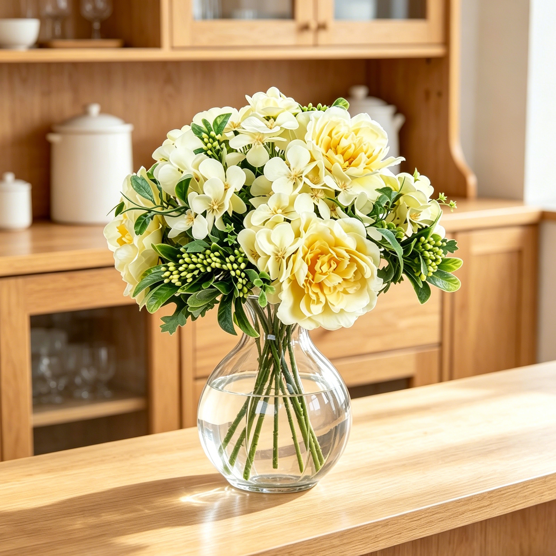 Artificial Flower Silk Peony R - Bonsai Garden Wall recension och pris