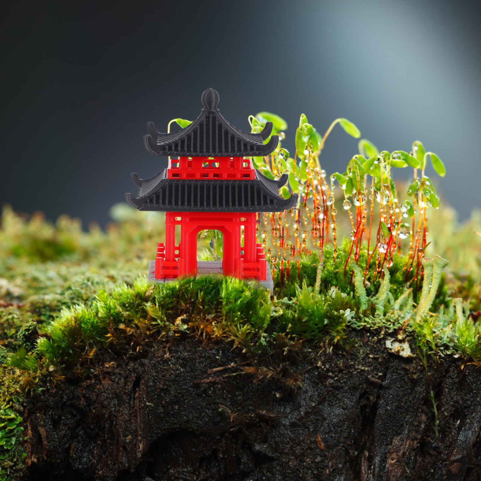 Miniature Pavilion Statue Chin - Bonsai Garden Design recension och pris