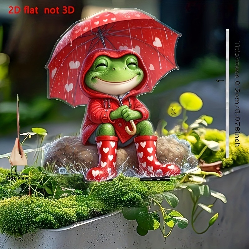 1PCS Single Smiling Frog is an - Bonsai Garden Gift recension och pris