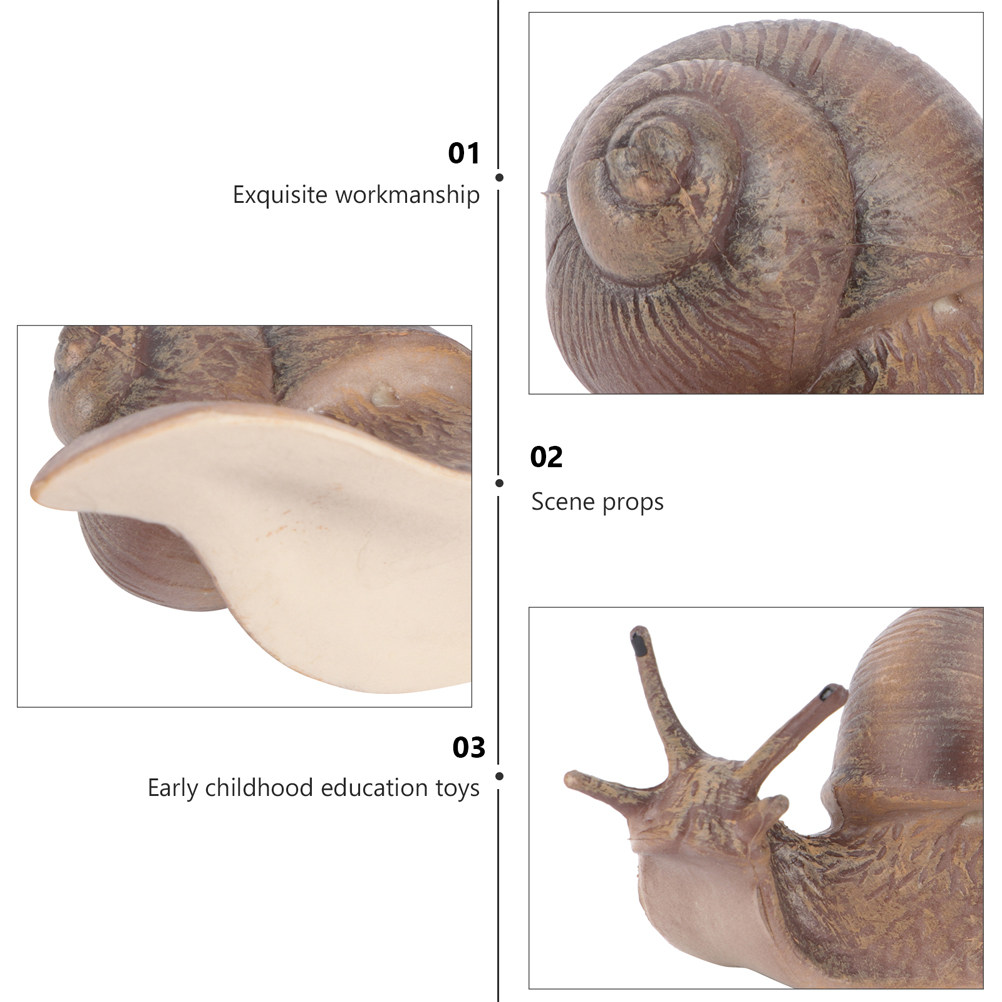 2Pcs Realistic Snail Decoratio - Bonsai Garden For Home recension och pris