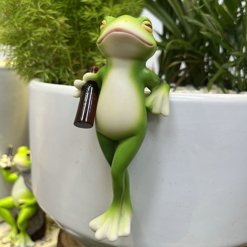 Contemporary Resin Frog Plante - Bonsai Garden Ornaments recension och pris