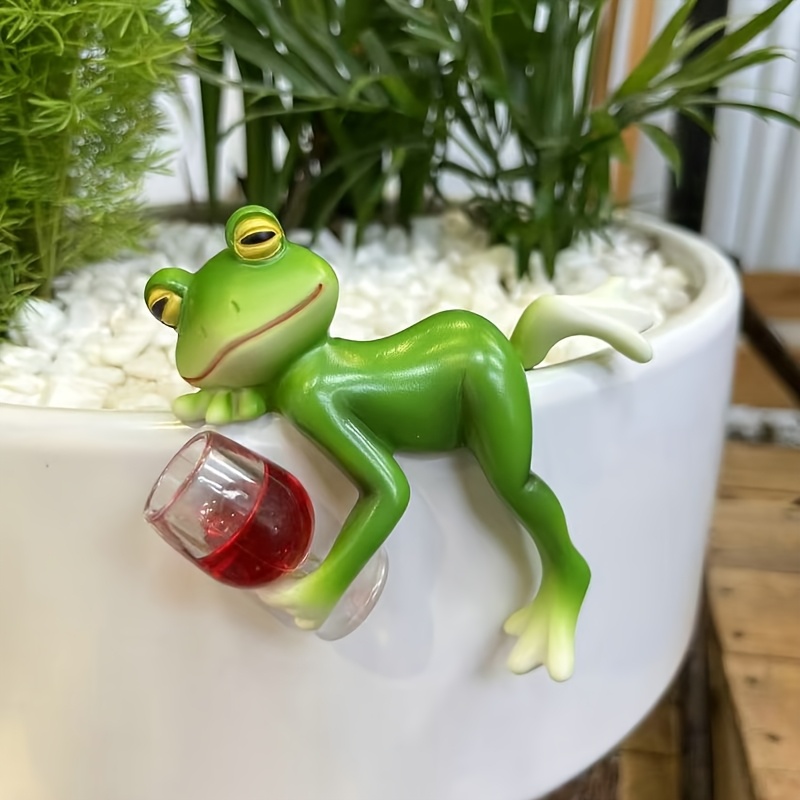 Contemporary Resin Frog Plante - Bonsai Garden Ornaments recension och pris