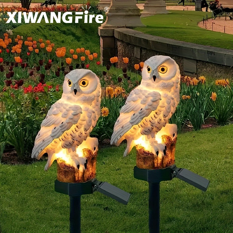 Solar Owl Statue Garden Light  - Bonsai Garden Ornaments recension och pris