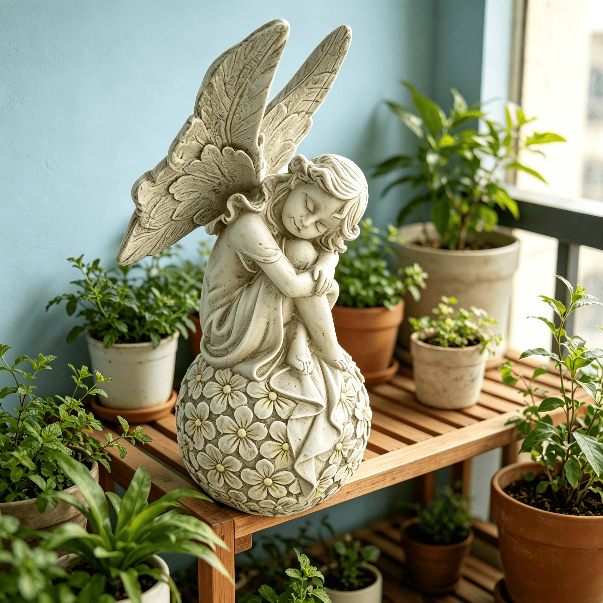 13.2-inch Garden Fairy Statue, - Bonsai Garden Ornaments recension och pris