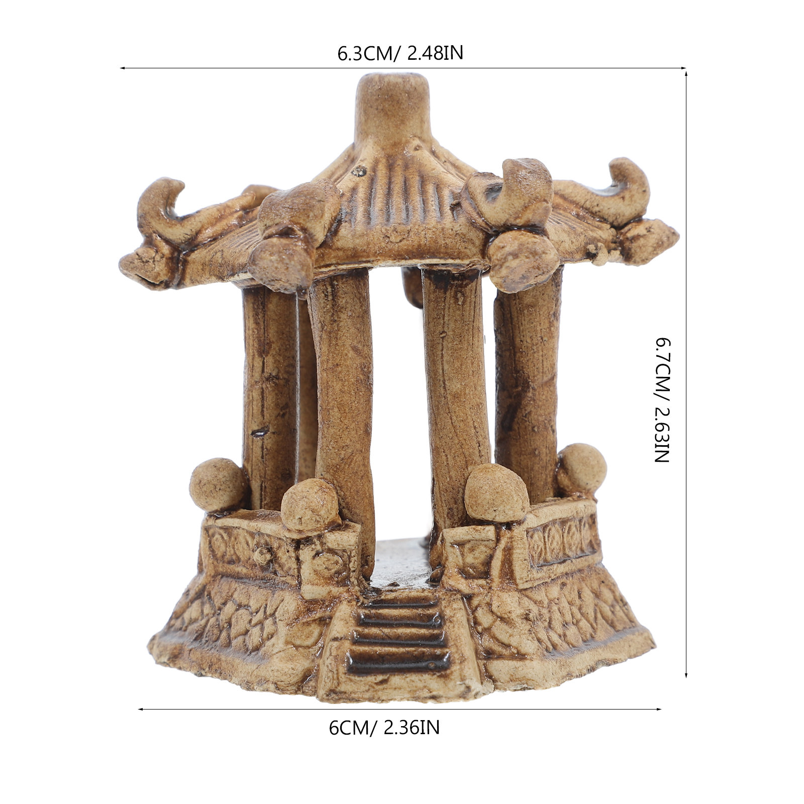 Miniature Ceramic Hexagonal Pa - Bonsai Garden Usa recension och pris
