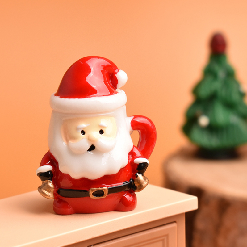 Mini Santa Teacup Ornament - R - Bonsai Garden Ornaments recension och pris