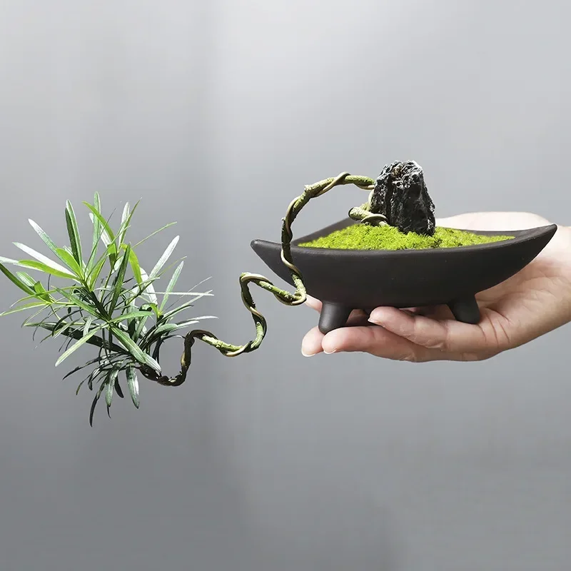 Personalized Ceramic Flower Po - Mini Bonsai Zen Garden recension och pris