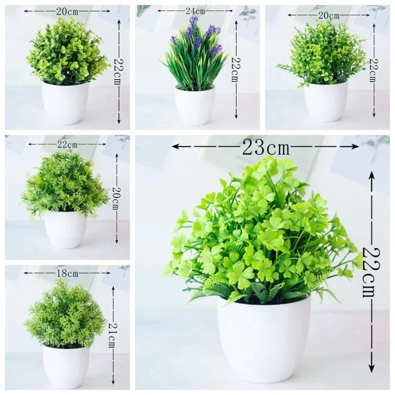 1 Pcs Green Artificial Plants  - Bonsai Garden For Home recension och pris