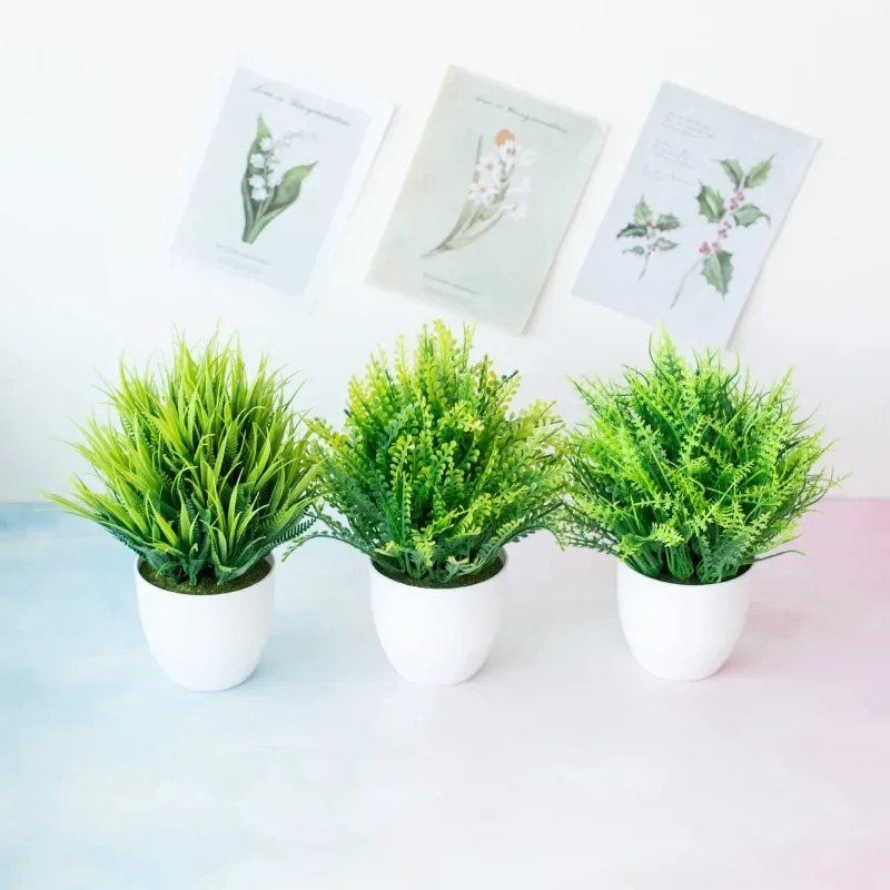 1 Pcs Green Artificial Plants  - Bonsai Garden For Home recension och pris