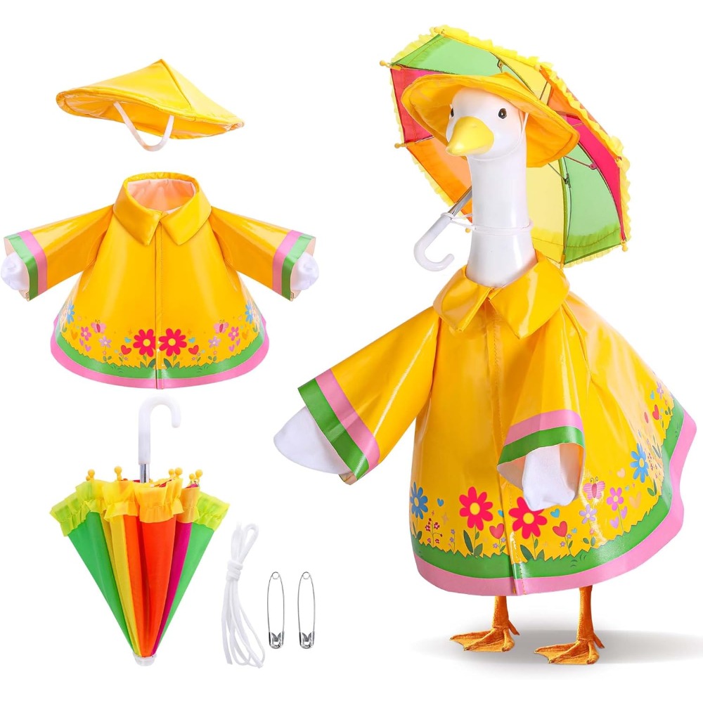 Cute Porch Goose Raincoat Outf - Bonsai Garden Ornaments recension och pris