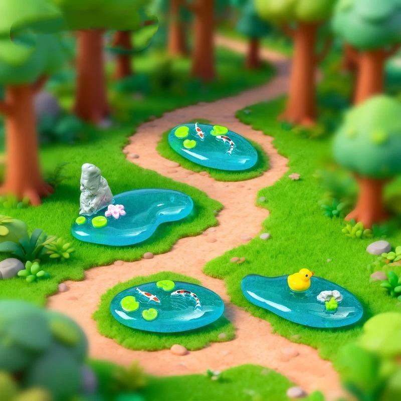 Mini Resin Pond Ornaments With - Bonsai Garden Design recension och pris