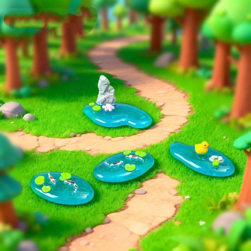 Mini Resin Pond Ornaments With - Bonsai Garden Design recension och pris
