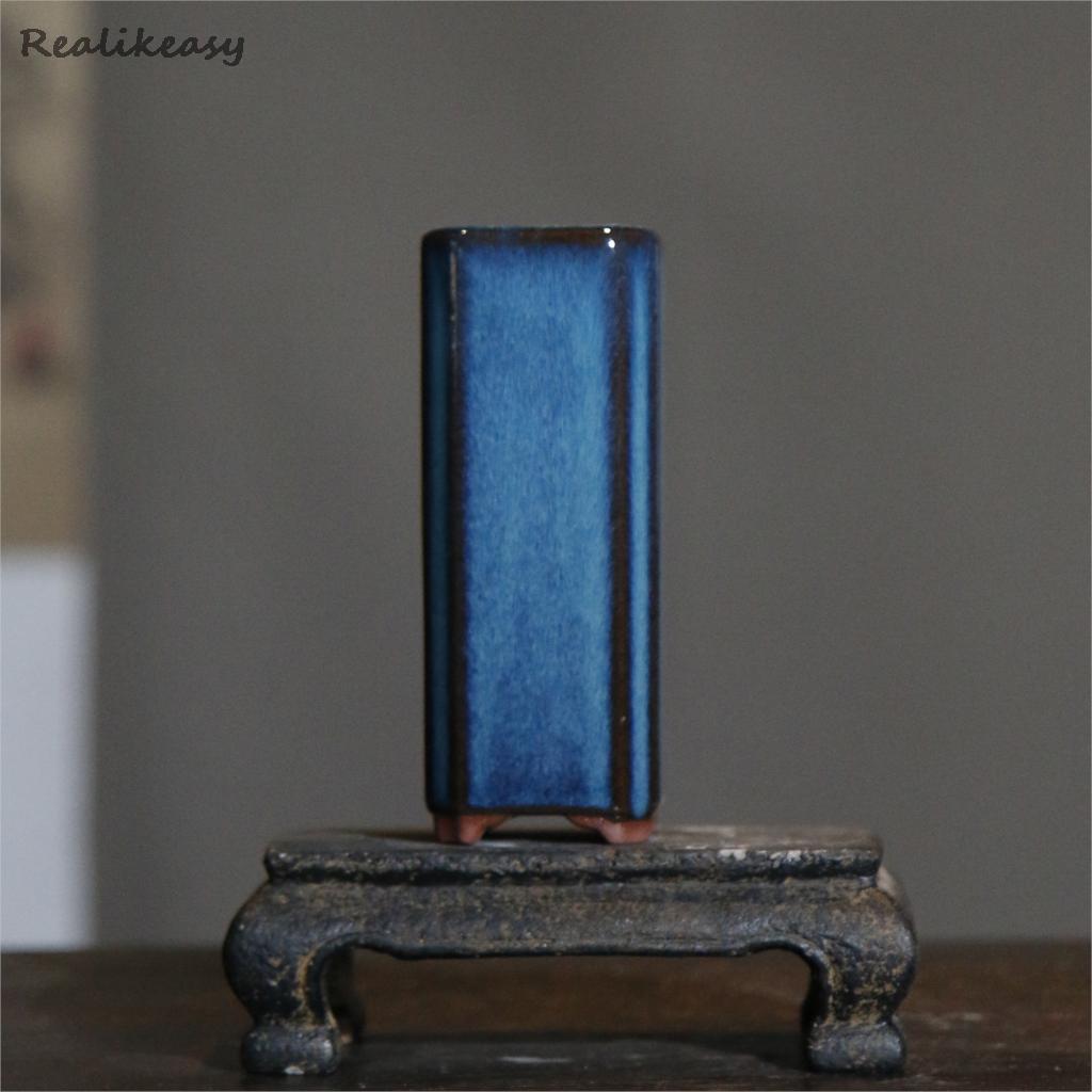 Blue Purple Sand Flower Pot Wi - Mini Bonsai Zen Garden recension och pris