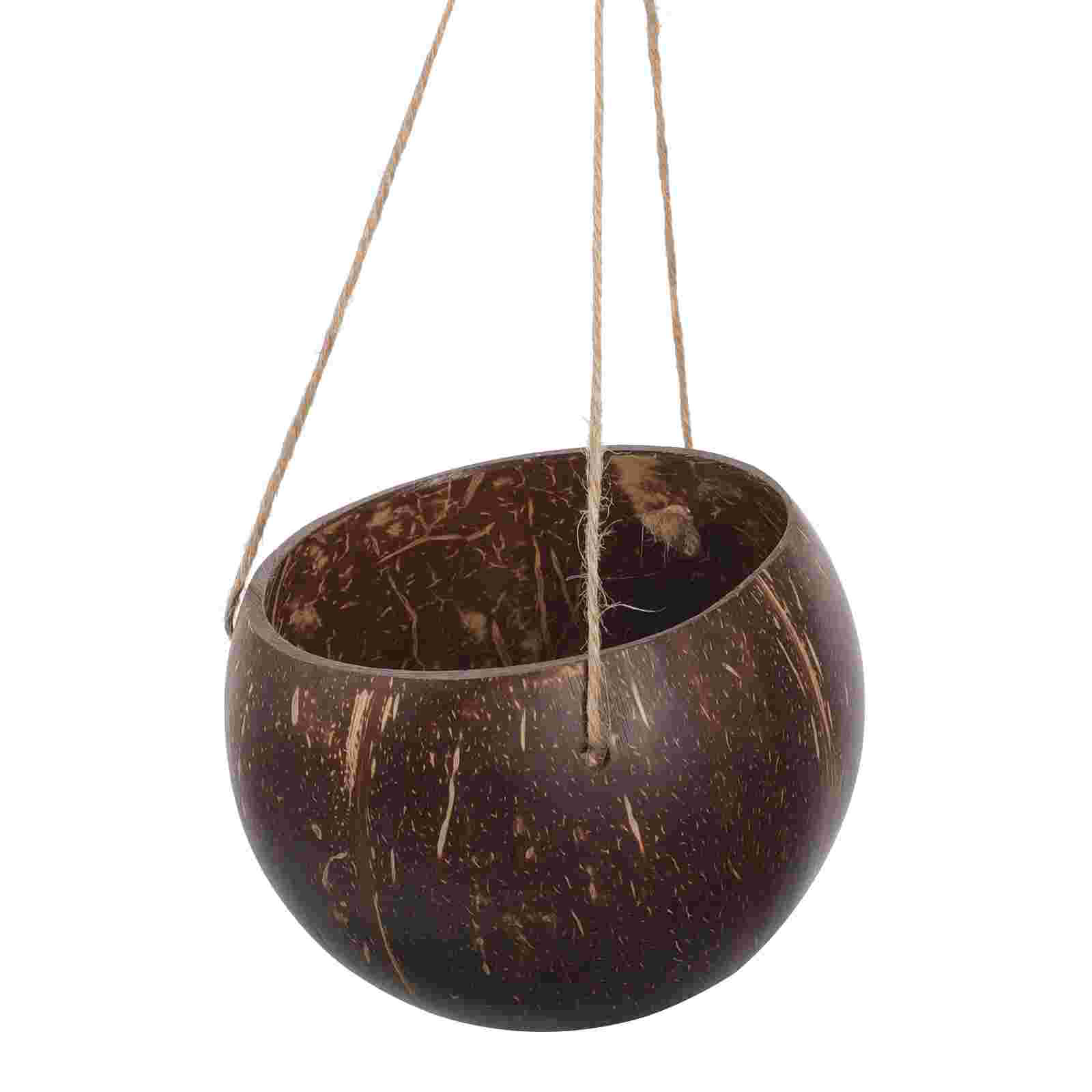 Large Hanging Planter Coconut  - Mini Bonsai Zen Garden recension och pris