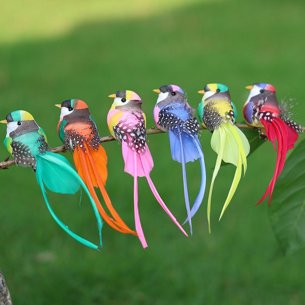 6Pcs Artificial Bird Ornaments - Bonsai Garden Ornaments recension och pris