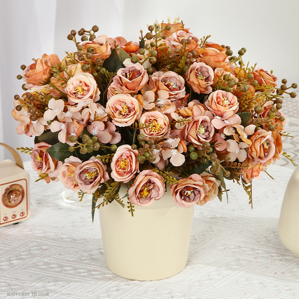 Artificial Flower Silk Rose Pe - Bonsai Garden Wall recension och pris
